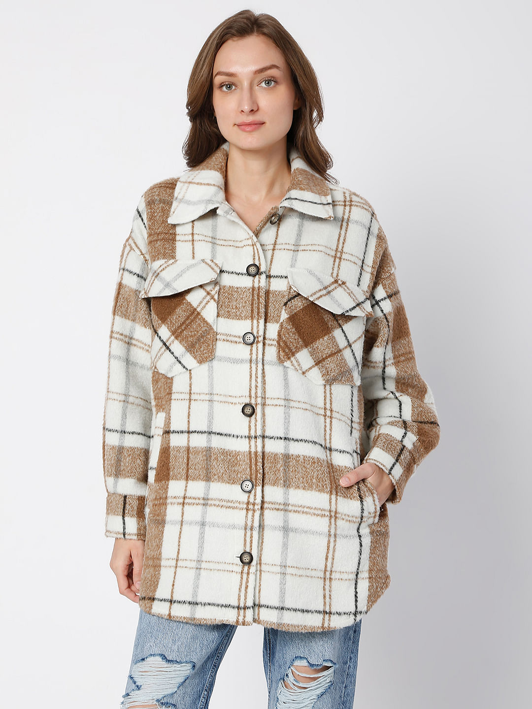 flannel checkered jacket