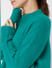 Green Hi-Low Sweater