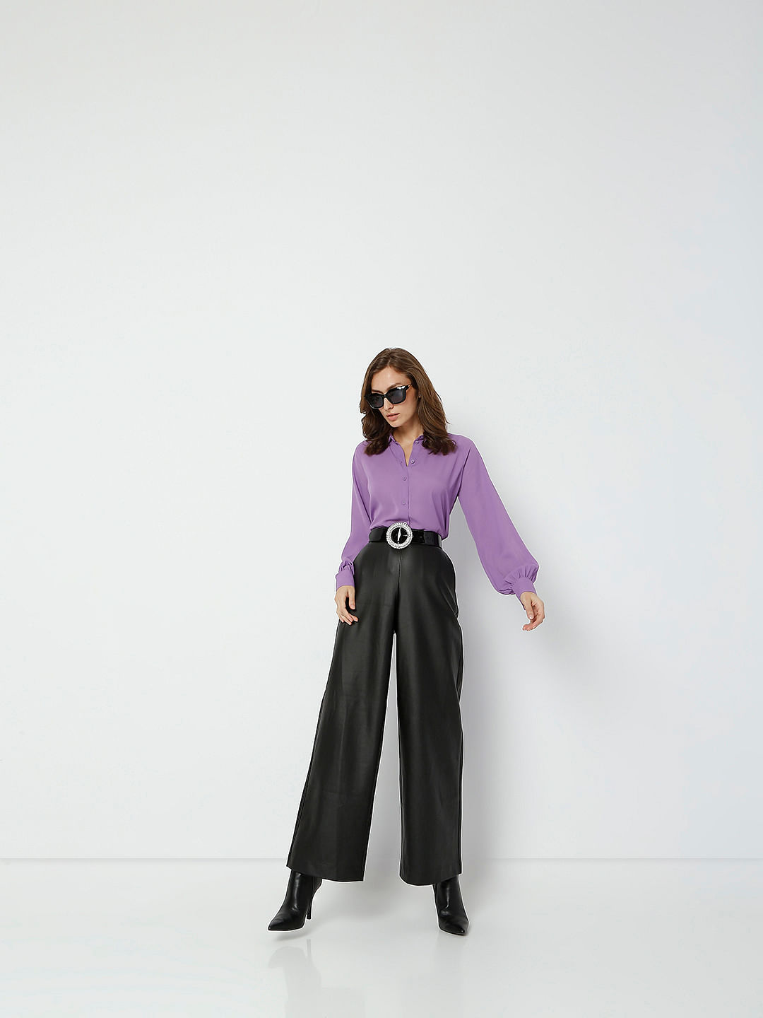 Buy Green Wide Leg Pants for Women Online