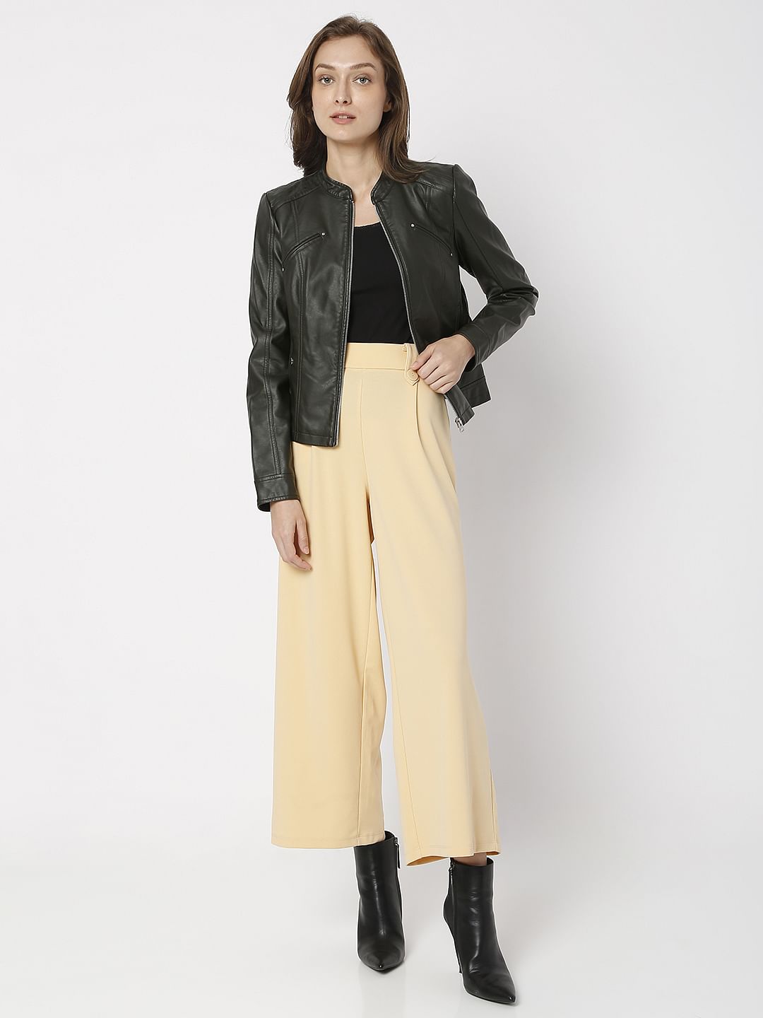 Green PU Jacket