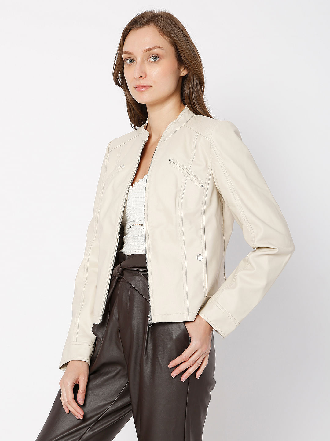 Vero moda deals pu jacket