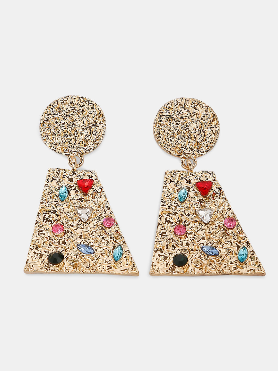 Colour stone online earrings online