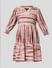 Pink Organic Cotton Tie Dye Tiered Dress