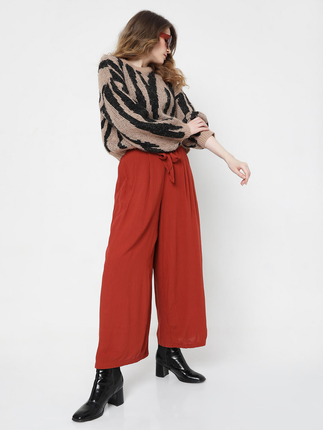 Shop High-Waisted Palazzo Pants for Women from latest collection at Forever  21 | 501668