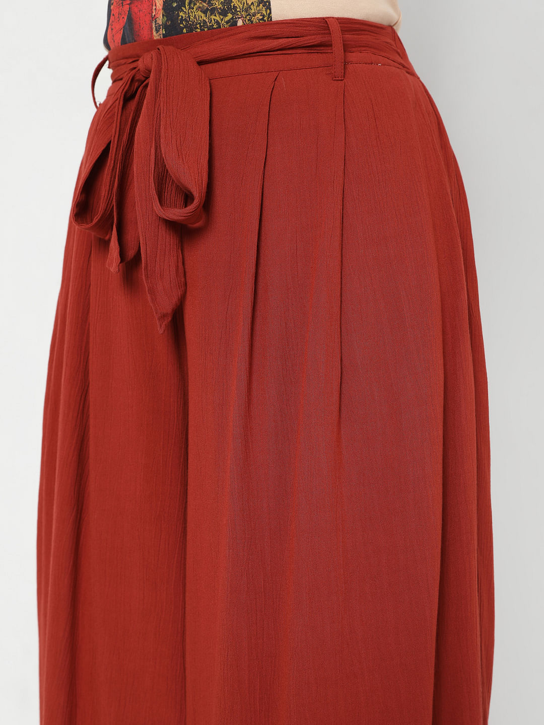 Red straight Corduroy Pants Women| LePantalon