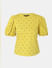 Yellow Polka Dot Puff Sleeves Top