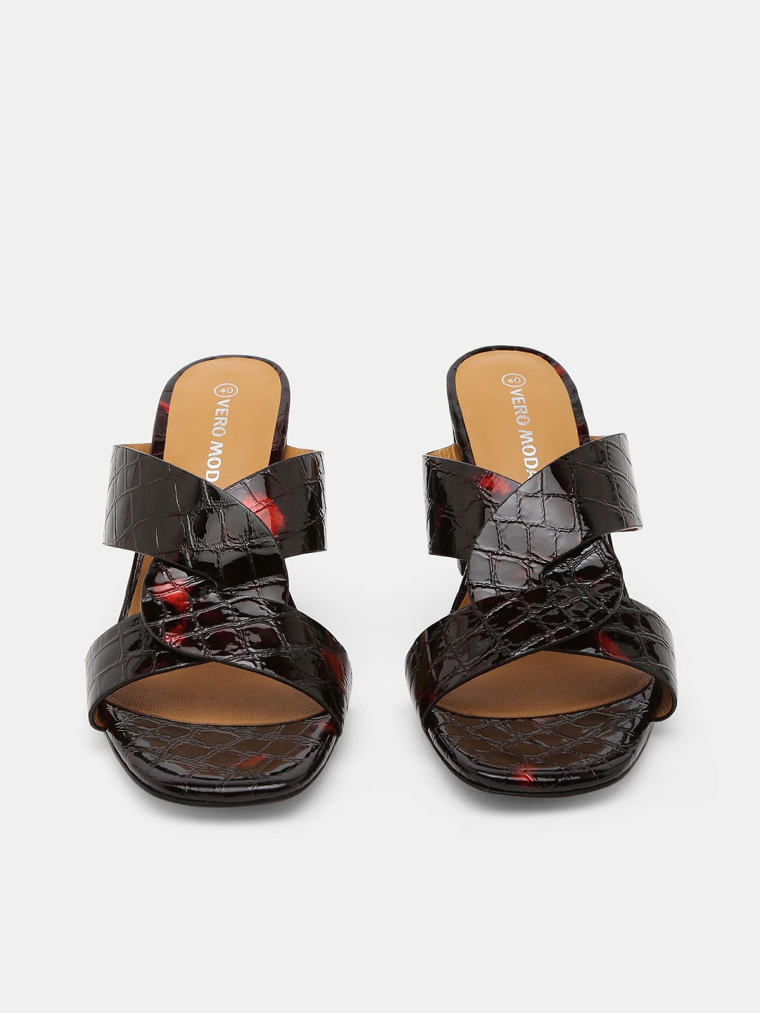 Women's Crocodile Print Flat Sandals, Fashionable, Comfortable And  Versatile | SHEIN