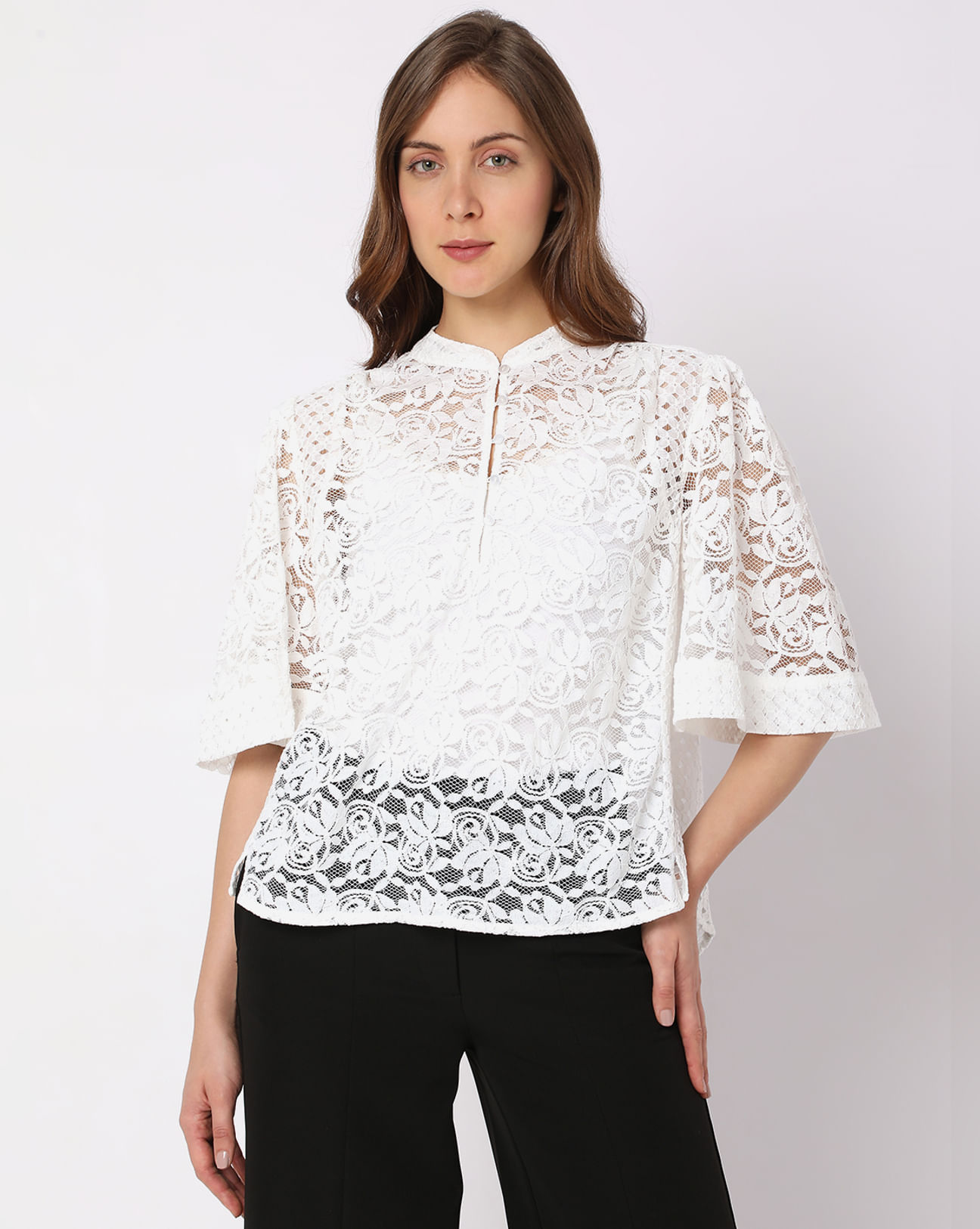 Buy White Lace Top For Women Online in India