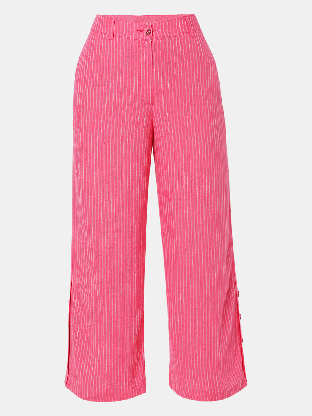 Vero Moda PANTS with Side Stripe 51  liked on Polyvore featuring pants  black tailored trous  Side stripe trousers Stripe pants outfit Casual  friday outfit