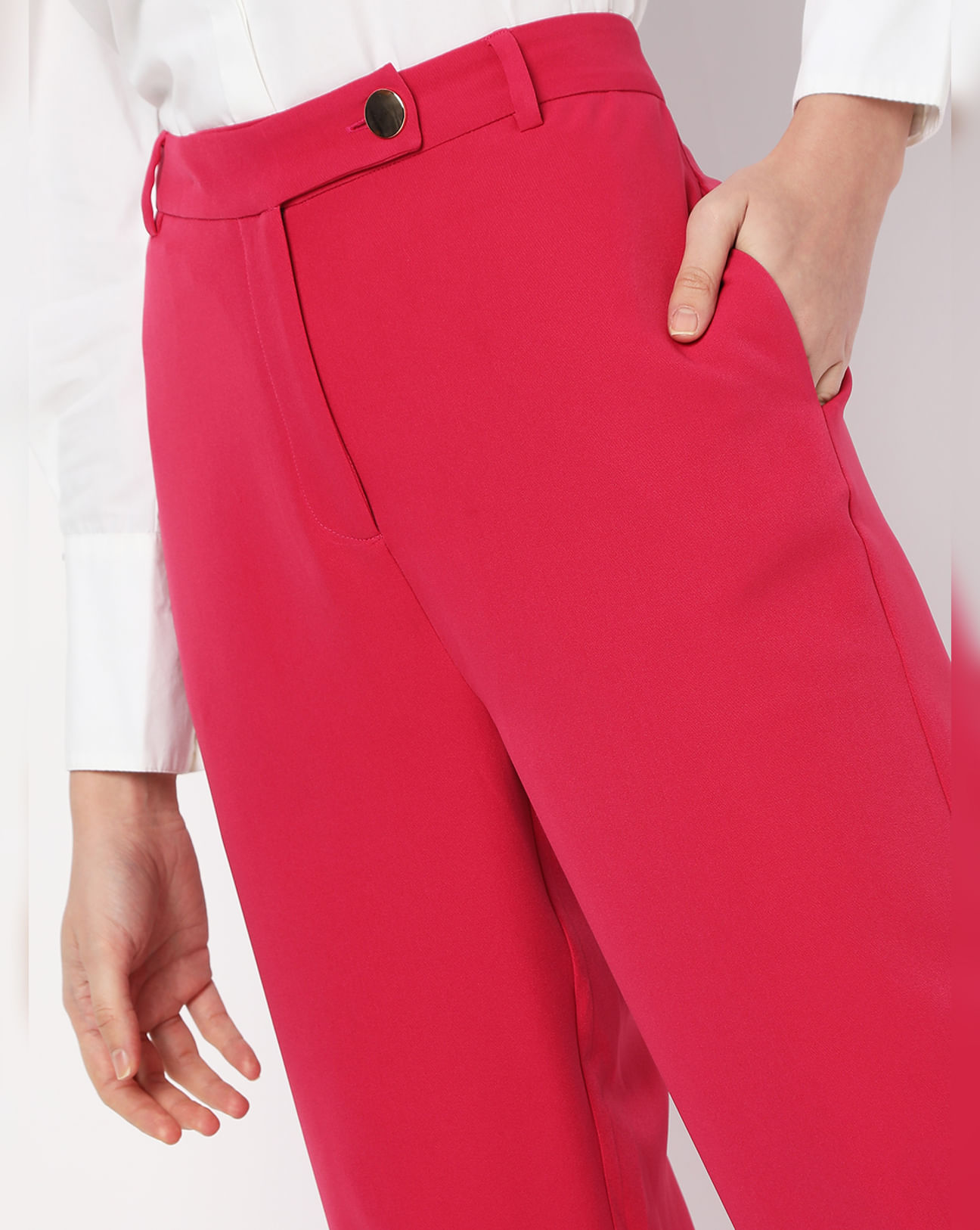Zara, Pants & Jumpsuits, New Zara Pink High Waisted Trousers Size Xs