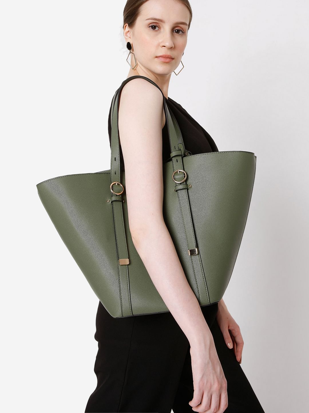 olive green tote