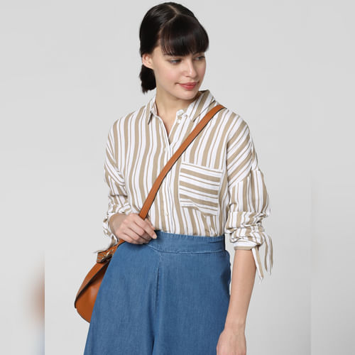 White Striped Shirt