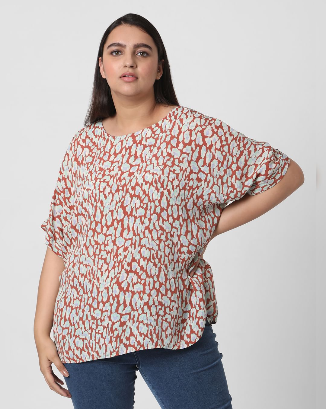 Women Tops - Buy Women Brown Animal Print Top Online Women Tops - Buy Women Brown Animal Print Top Online