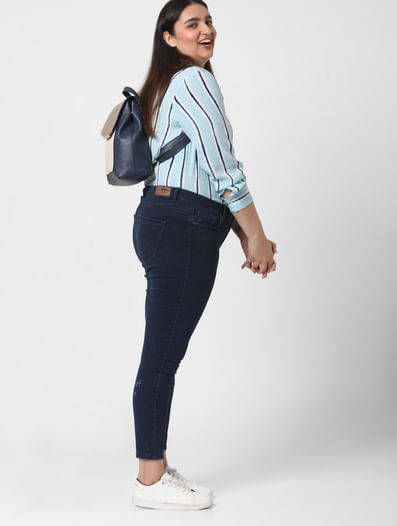 Perfect Blue Mid Rise Jeggings
