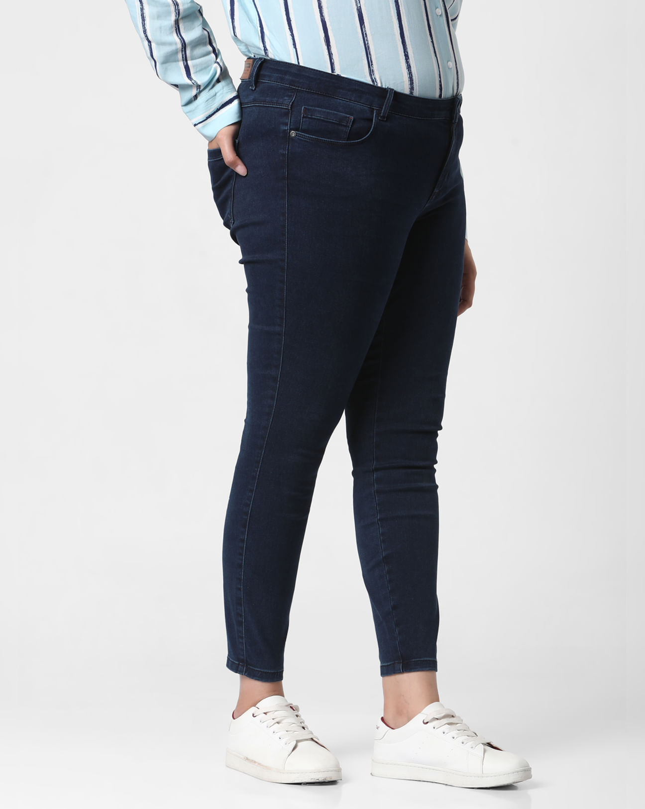 Buy Checked High-Rise Jeggings Online at Best Prices in India - JioMart.