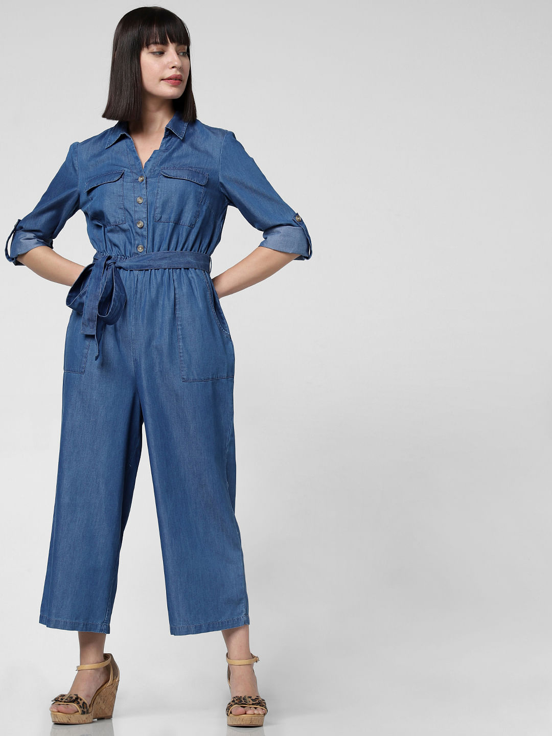 vero moda denim jumpsuit