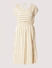 Off-White Striped Midi Dress