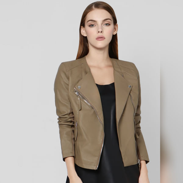 VERO MODA Brown Biker Jacket