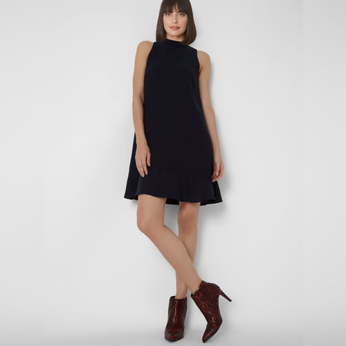 BESTSELLER CLOTHING Blue Sleeveless Shift Dress