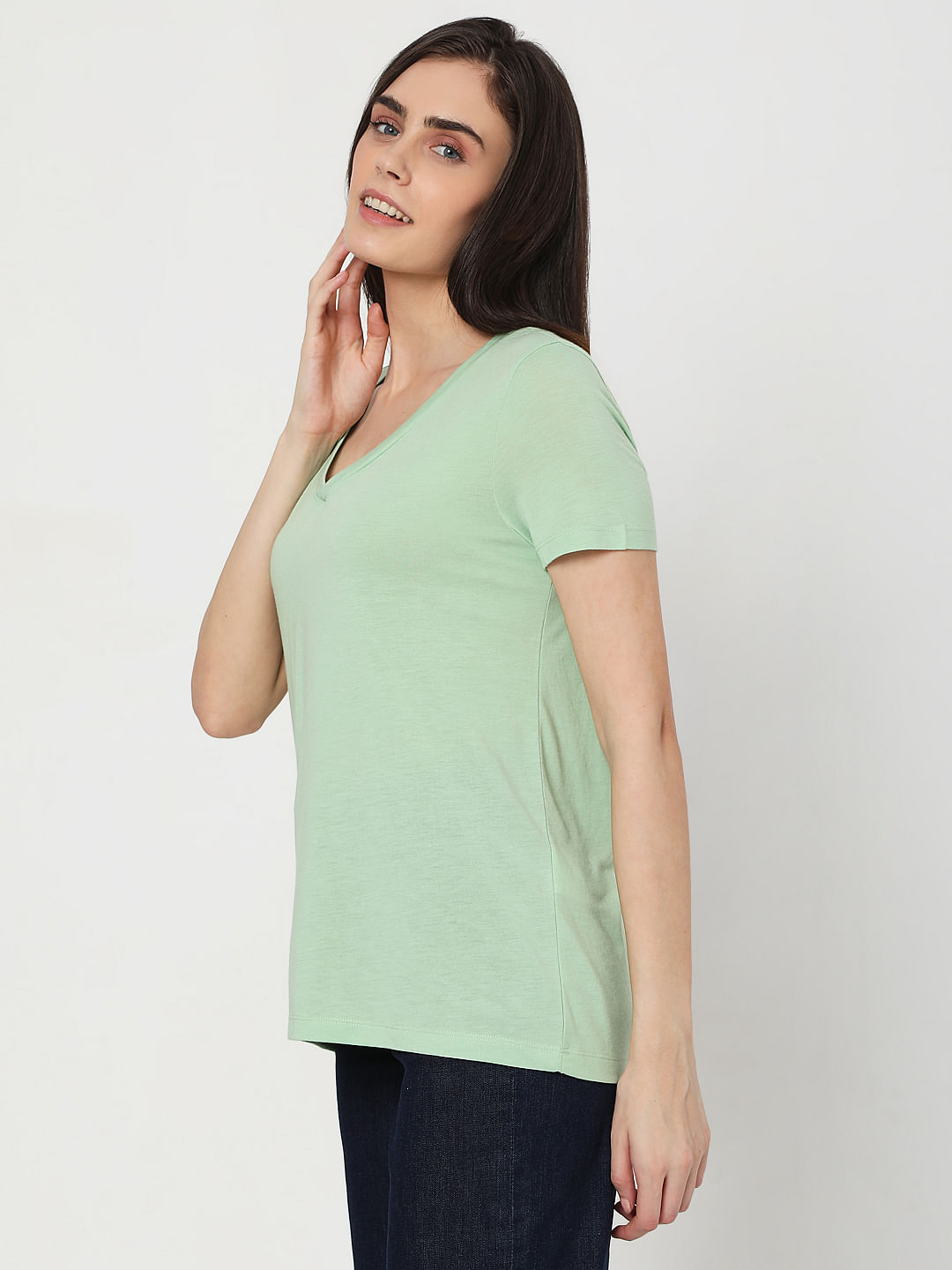 WOMEN FASHION Shirts & T-shirts Sequin Green L Vero Moda T-shirt discount 69% 