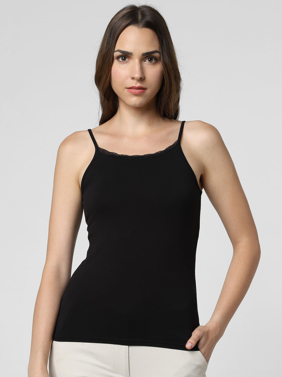 Black 2024 singlet top