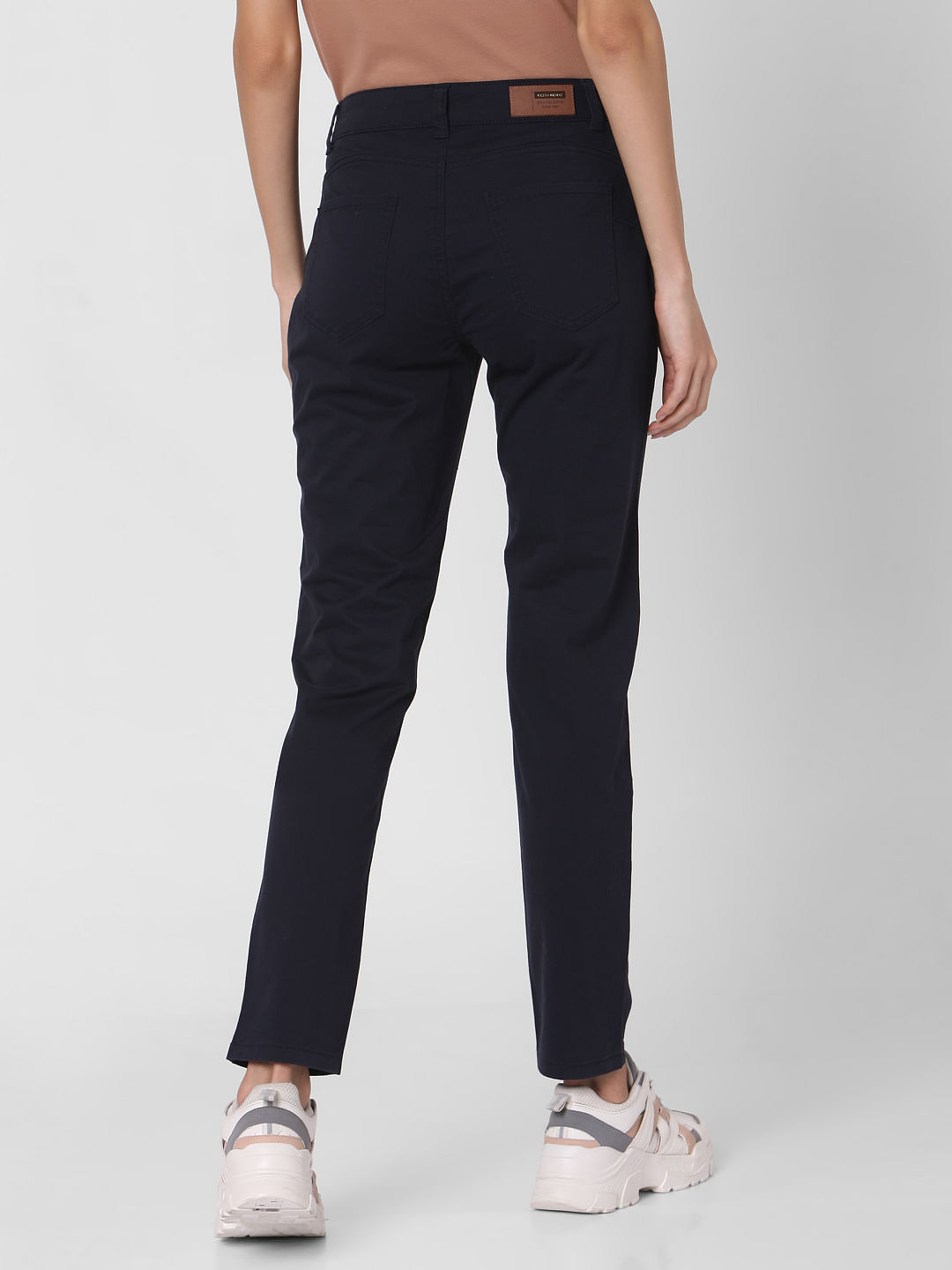 4Way stretch chino Boyfit pants LADY XS Black  MUJI