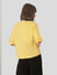 Yellow Organic Cotton Flounce Elbow Sleeve Sweatshirt