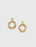 Golden Textured Drop Earrings