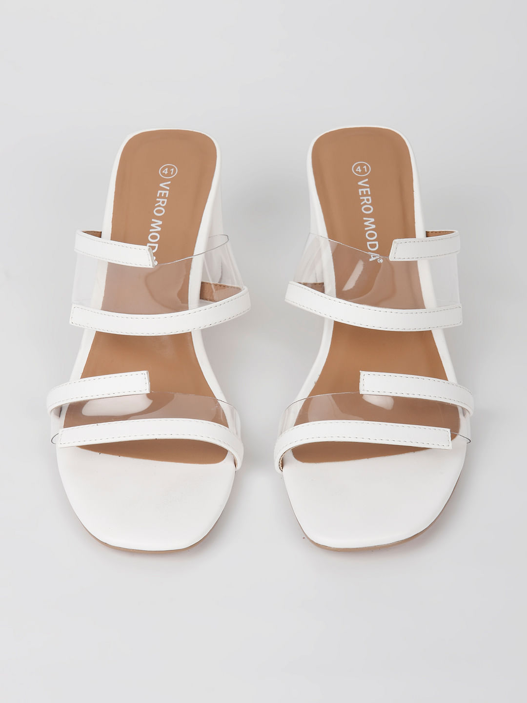 transparent block heels online