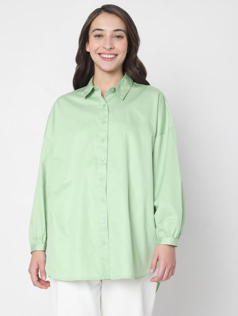 Green High Low Shirt