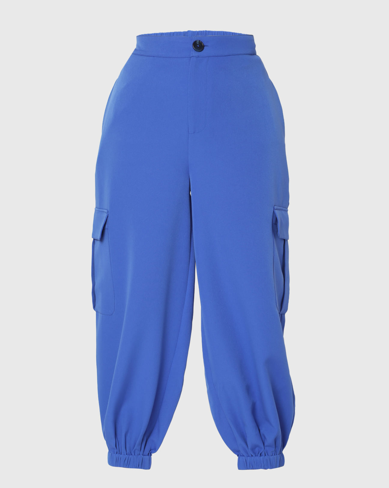 Buy Blue High Rise Jogger Pants For Women Online in India