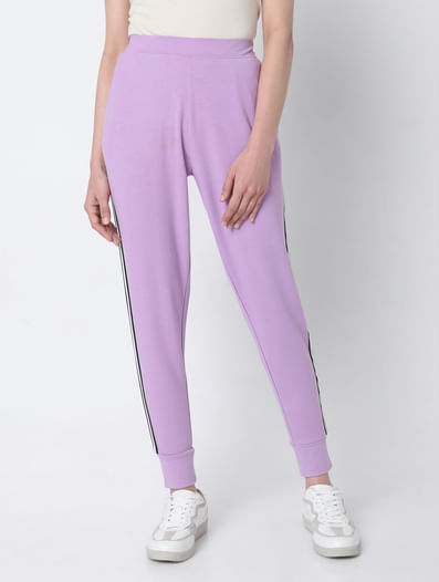 Purple High Rise Sweatpants