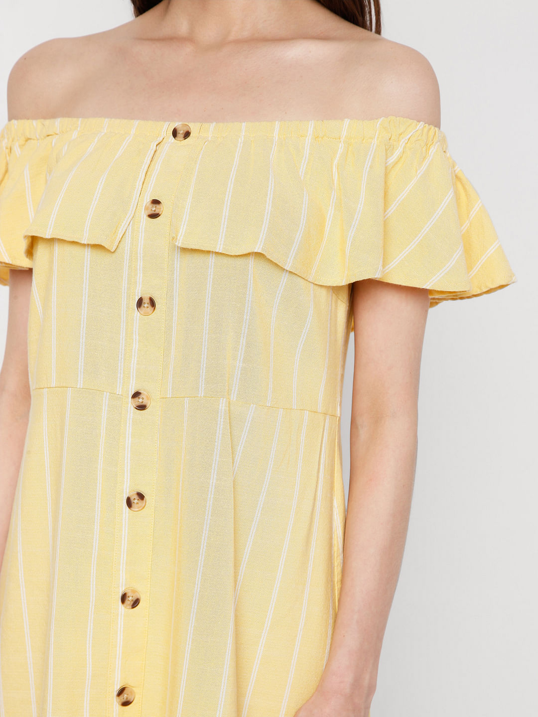 Forever 21 hotsell yellow striped dress