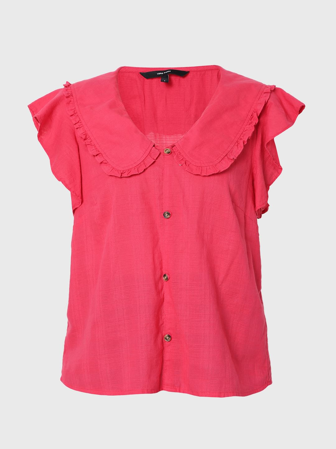 Pink peter store pan collar top