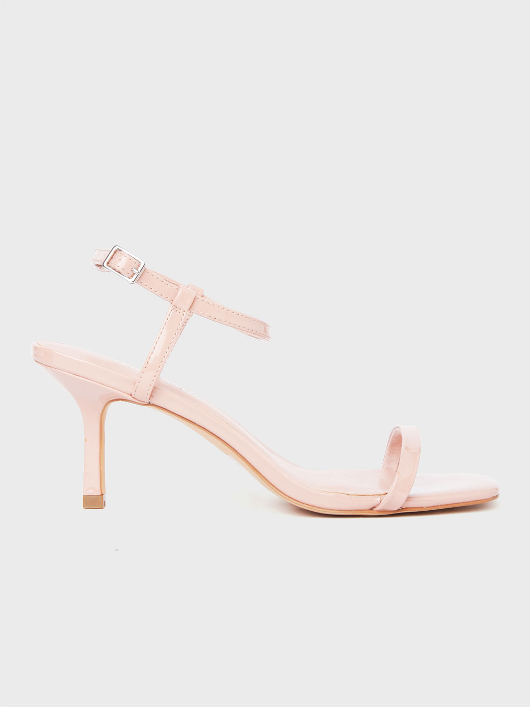 Pink discount strap heels