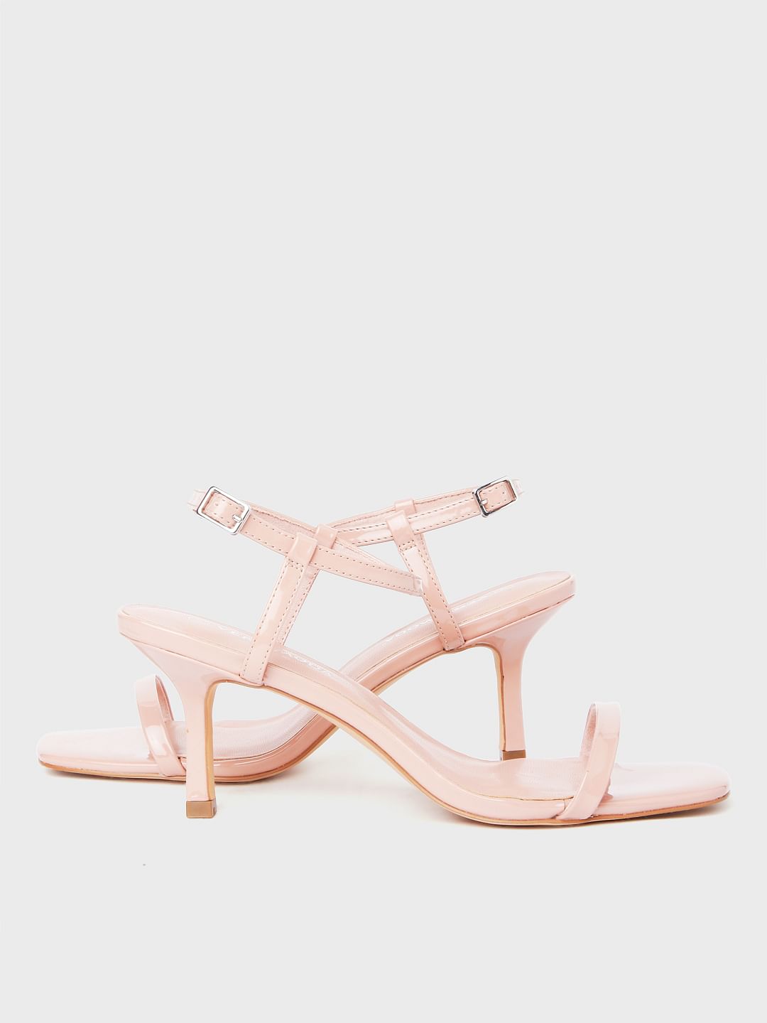 Pink heeled online sandals