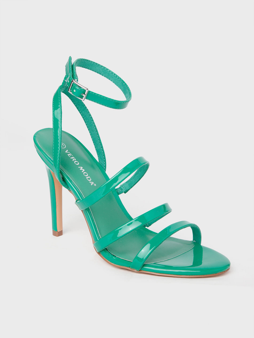 Teal discount chunky heels