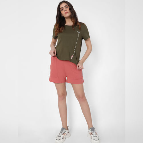 Green Graphic Print T-shirt