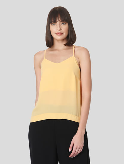 Yellow Strappy Top