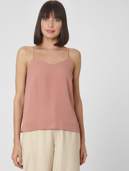 Light Pink Strappy Top