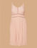 Marquee Pink Lace Pleated Fit & Flare Dress