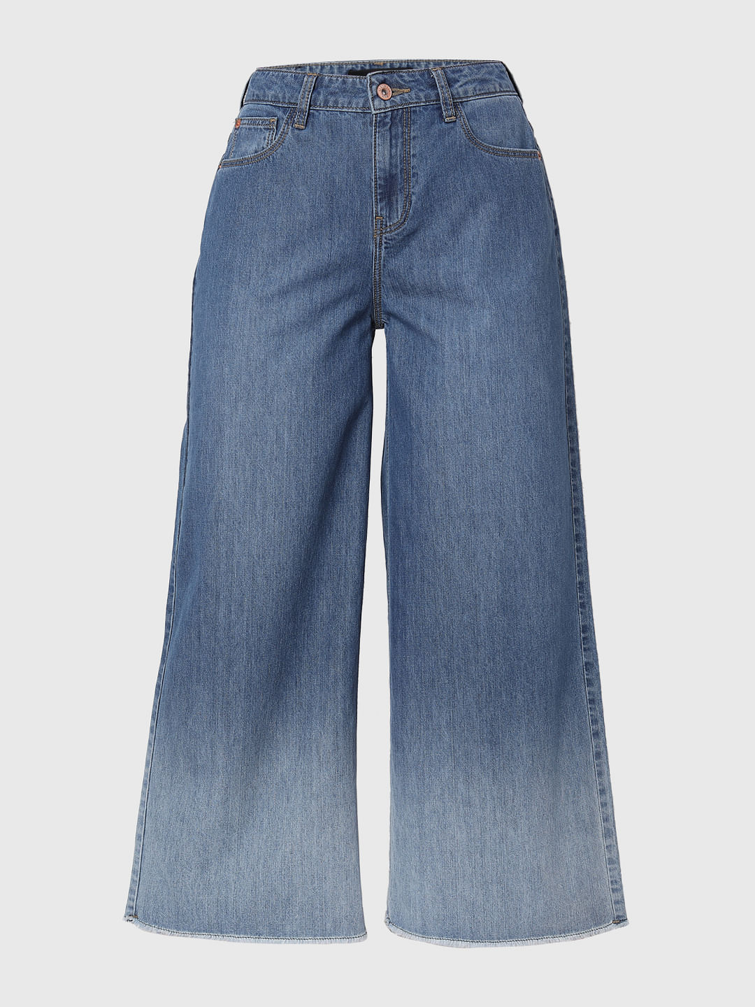 Buy Blue Wide Leg Jeans for Women Online