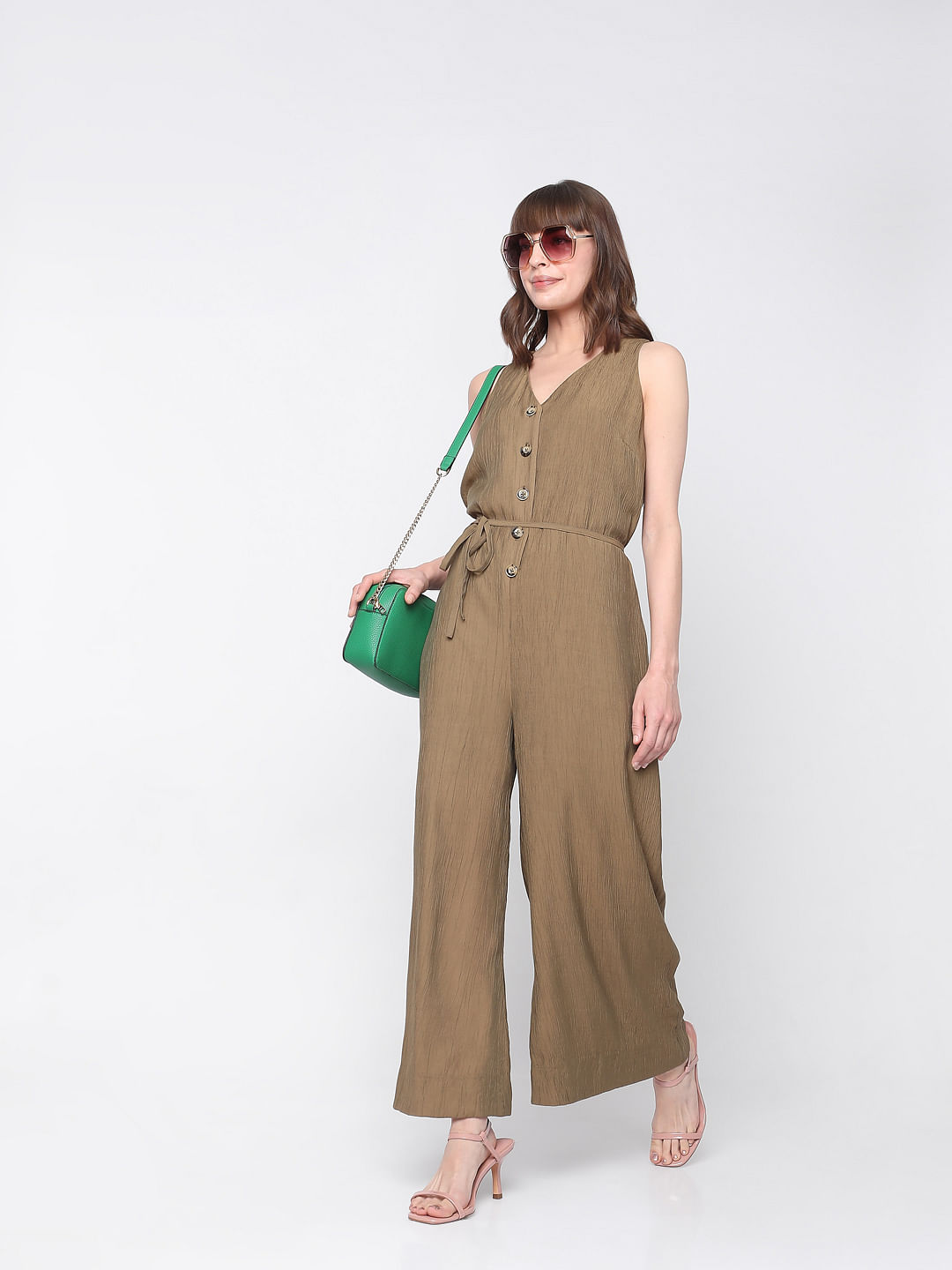 Blacky Dress Jumpsuit brown red Fashion Trousers Jumpsuits 