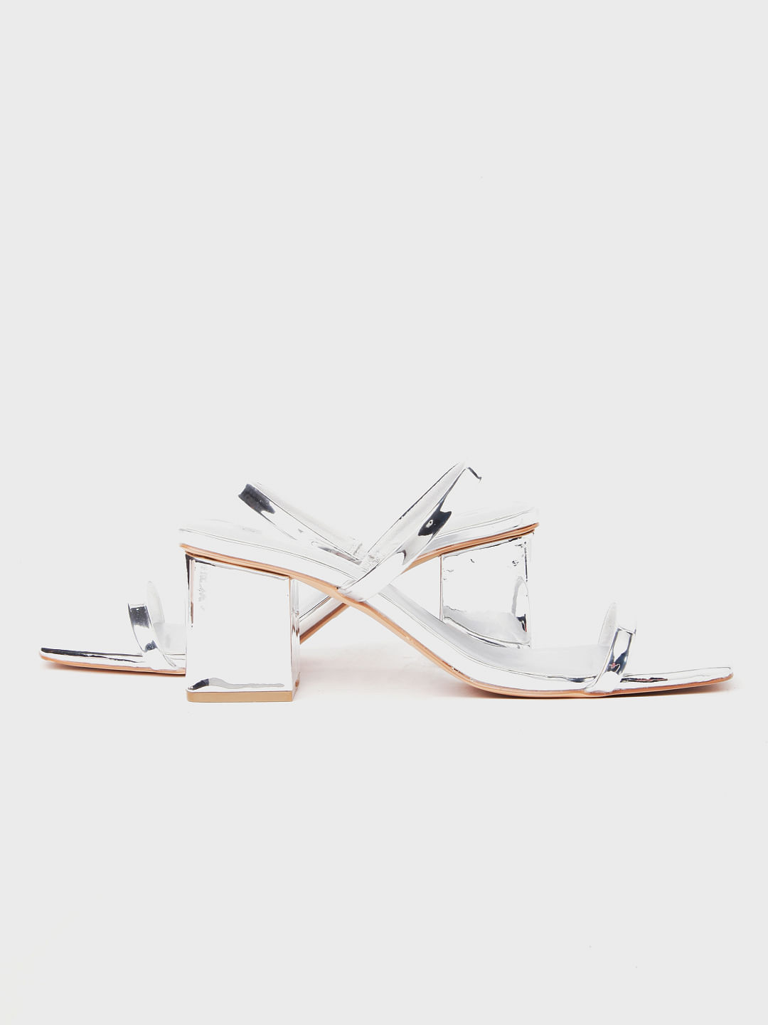 Anelie White Block Heeled Sandals | La petite garçonne