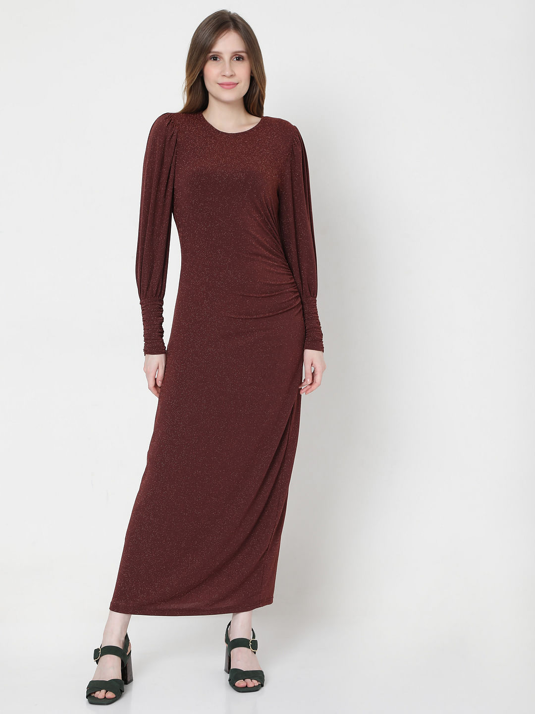 shimmer long dress online