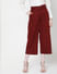 Red High Rise Culottes 
