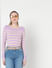 Purple Striped Pullover 