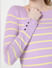 Purple Striped Pullover 