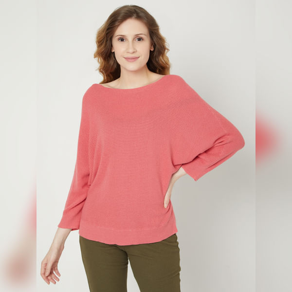 VERO MODA Pink Knit Top