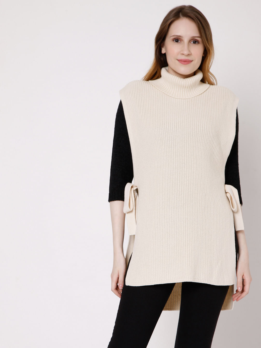 beige turtleneck sweater women's